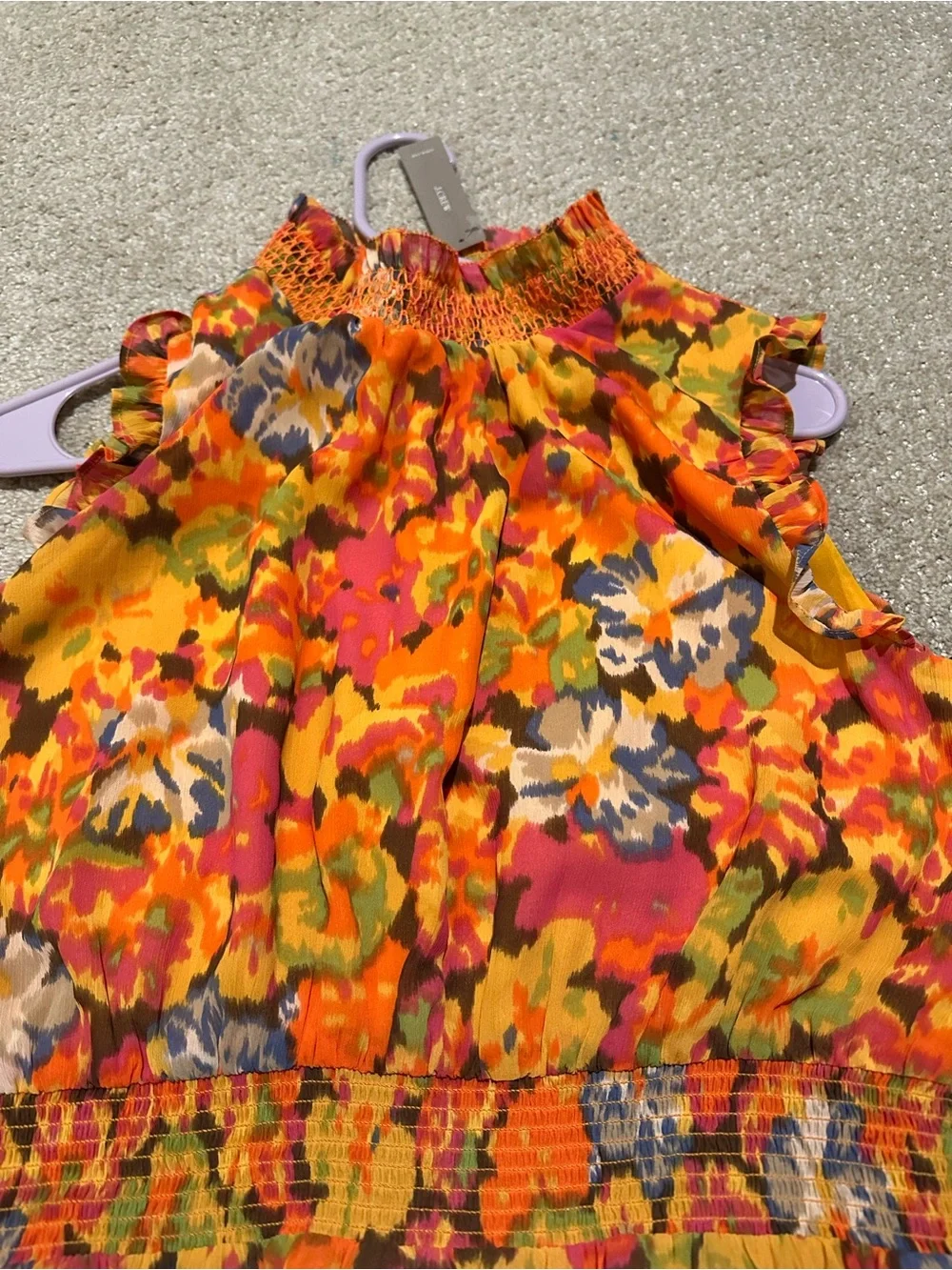 NWT JCrew Mutli color chiffon dress
